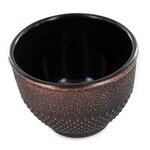 2 tasses en fonte noir et bronze - 0 15 L