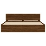 vidaXL Cadre de lit sans matelas chêne marron 160x200 cm