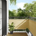 vidaXL Écran de balcon sable 75x300 cm 100  polyester oxford