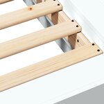 vidaXL Cadre de lit sans matelas blanc 140x190 cm