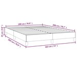 vidaXL Cadre de lit sans matelas bleu foncé 180x200 cm velours