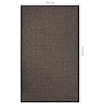 vidaXL Paillasson Beige 90x150 cm