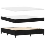 vidaXL Lit à ressorts avec matelas  180x200 cm  Tissu