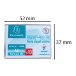 Lot De 10 Porte-étiquettes A9 Horizontal - Cristal - X 20 - Exacompta