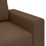 Fauteuil vidaXL Marron 59 cm en Tissu