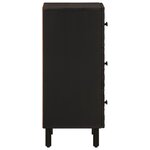 vidaXL Armoire latérale noir 40x33x75 cm bois massif de manguier