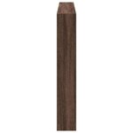 vidaXL Armoire tête de lit avec LED chêne marron 160x17x102 cm