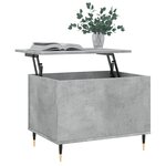 vidaXL Table basse Gris béton 60x44 5x45 cm Bois d'ingénierie
