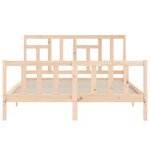vidaXL Cadre de lit sans matelas 160x200 cm bois massif de pin