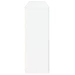 vidaXL Buffet avec lumières LED blanc 162x37x100 cm
