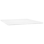 vidaXL Sommier à lattes de lit avec matelas Blanc 180x200cm Similicuir