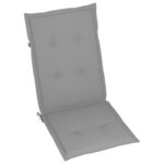 vidaXL Chaises inclinables de jardin lot de 4 et coussins Bois acacia
