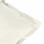 vidaXL Coussins de chaise à dossier bas lot de 6 crème mélangé tissu