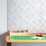 vidaXL Plaques en alu à motifs - Set de 4  antidérapantes  50x30 cm