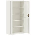 vidaXL Classeur blanc 90x40x180 cm acier
