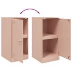 vidaXL Buffet rose 34 5x39x73 cm acier