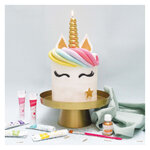 Grande bougie - Corne de licorne 17 5 x 3 8 cm