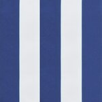 vidaXL Coussins de chaise lot de 6 rayures bleues blanches 50x50x7 cm