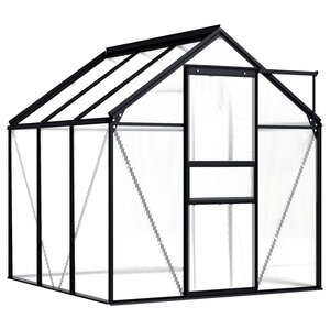 vidaXL Serre Anthracite Aluminium 3 61 m²