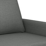 vidaXL Ensemble de canapés 4 Pièces avec coussins Gris foncé Tissu