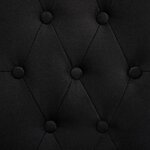 vidaXL Chaises à manger lot de 2 noir tissu