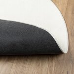 vidaXL Tapis OVIEDO à poils courts crème Ø 120 cm
