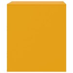 vidaXL Table de chevet jaune 34 5x39x44 cm acier
