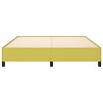 vidaXL Cadre de lit Vert 160x200 cm Tissu