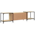 vidaXL Meuble TV chêne sonoma 203x37x50 cm bois d'ingénierie