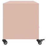 vidaXL Meuble TV rose 100 5x39x43 5 cm acier laminé à froid