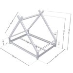 Lit tipi enfant TAHUKA 120 x 200 vert sauge