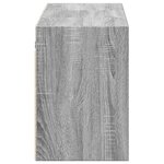 vidaXL Meuble TV mural avec lumières LED sonoma gris 130x31x45 cm