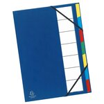 Trieur Rigide Ordonator Dos Extensible 7 Compartiments Noir - Couleurs Assorties - X 6 - Exacompta