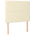 vidaXL Cadre de lit avec tête de lit Crème 80x200 cm Similicuir