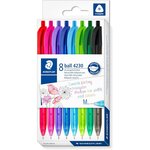 Stylo à bille rétractable ball 4230 m  étui de 8 staedtler