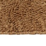 vidaXL Tapis à poils bouclés fait à la main 80x160 cm Jute et coton