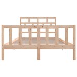 vidaXL Cadre de lit Bois de pin massif 140x200 cm