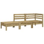 vidaXL Canapé de jardin avec coussins et repose-pied 2 places