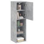 vidaXL Meubles TV avec lumières LED 2 Pièces gris béton 30 5x30x102 cm