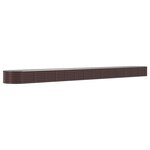 vidaXL Lit surélevé de jardin Acier enduit de poudre marron