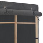 vidaXL Garde-robe à 3 niveaux Gris 79 x 40 x 170 cm Tissu