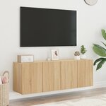 vidaXL Meubles TV muraux 2 Pièces chêne sonoma 60x30x41 cm