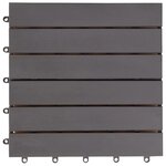 vidaXL Carreaux de terrasse 10Pièces Délavage gris 30x30 cm Acacia solide