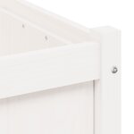 vidaXL Jardinières 2 Pièces blanc bois de pin massif