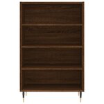 vidaXL Buffet haut chêne marron 57x35x90 cm bois d'ingénierie