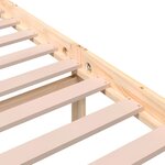 vidaXL Cadre de lit sans matelas bois massif 120x200 cm
