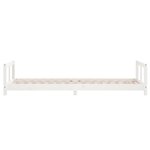 vidaXL Cadre de lit pour enfants blanc 90x200 cm bois de pin massif