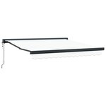 vidaXL Store Rétractable Automatique Blanc 350x250 cm