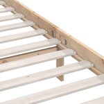 vidaXL Cadre de lit sans matelas bois massif 140x190 cm