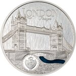 LONDON Tiffany Art 3 Once Argent Monnaie 20 Dollars Palau 2023